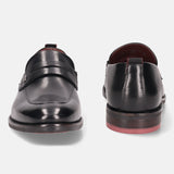 Sula Revo Black Leather Loafers