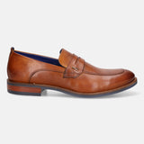 bugatti Cognac Premium Leather Loafers