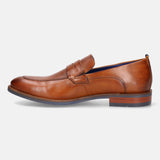 bugatti Cognac Premium Leather Loafers