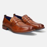 bugatti Cognac Premium Leather Loafers