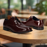 bugatti Lero Comfort Bordo  Premium Leather Comfort Derby Formal shoes