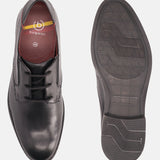 Sula Black Leather Derby Shoes