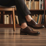 bugatti Sula dark brown  Premium Leather Comfort Derby Formal shoes
