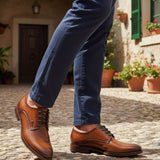 bugatti Sula cognac  Premium Leather Comfort Derby Formal shoes