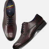 Bugatti Sula Bordo Premium Leather Comfort Derby Formal Shoes