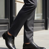 Bugatti Sula Black Premium Leather Comfort Oxford Formal Shoes
