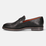 Laziano Revo Comfort Black Leather Loafers