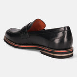 Caleo Revo ExKo Black Leather Loafers