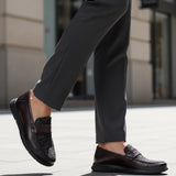 Bugatti Domin Bordo Premium Leather Comfort Slip-On Casual