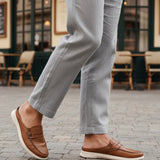 Bugatti Domin Cognac Premium Leather Mules Slip-On Casual