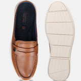 Bugatti Domin Cognac Premium Leather Mules Slip-On Casual