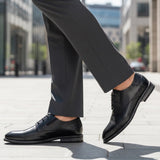 Bugatti Amros Black Premium  Leather Comfort  Derby Formal Shoes