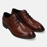 Bugatti Amros Cognac Premium Leather Comfort Derby Formal Shoes