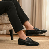 bugatti Liverta flex evo black  Premium Leather Comfort Slip-Ons Formal