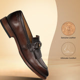 bugatti Liverta flex evo dark brown  Premium Leather Comfort Slip-Ons Formal