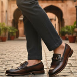 bugatti Liverta flex evo dark brown  Premium Leather Comfort Slip-Ons Formal