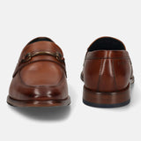 bugatti Cognac Premium Leather Slip-ons Formal