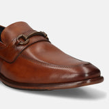 bugatti Cognac Premium Leather Slip-ons Formal