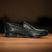 A green Men's bugatti Penny Loafer featuring a round toe apron toe, stacked heel. Made from premium genuine leather with a durable leather outsole, this slip-on design offers both style and comfort.