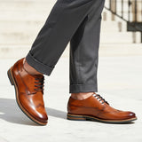 bugatti Laci Light cognac  Premium Leather Comfort Derby Formal shoes