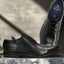 A black Men's bugatti Derby featuring a round toe plain toe, stacked heel. Made from premium genuine leather with a durable eva outsole, this laces design offers both style and comfort.