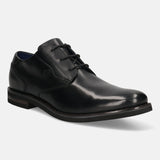 bugatti Black Premium Leather Derby shoes