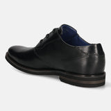 bugatti Black Premium Leather Derby shoes