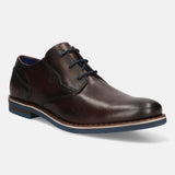 bugatti Dark Brown Premium Leather Derby shoes