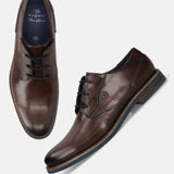 bugatti Laci Light Dark Brown  Premium Leather Comfort Derby Formal shoes