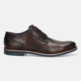 bugatti Dark Brown Premium Leather Derby shoes