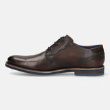 bugatti Dark Brown Premium Leather Derby shoes