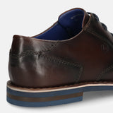 bugatti Dark Brown Premium Leather Derby shoes