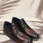 A brown Men's bugatti Derby featuring a round toe plain toe, stacked heel. Made from premium genuine leather with a durable eva outsole, this laces design offers both style and comfort.