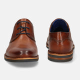 bugatti Cognac Premium Leather Derby shoes