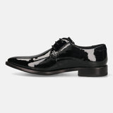 bugatti Black Premium Leather Derby shoes