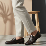 bugatti Tryst dark brown  Premium Leather Comfort Penny Loafers