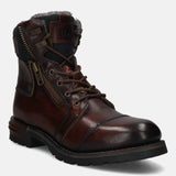 Sentra Mid-Brown Leather Ankle Boots