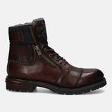 Sentra Mid-Brown Leather Ankle Boots