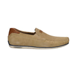 bugatti Chesley Sand  Premium Leather Comfort Slip-Ons Casual
