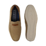 bugatti Chesley Sand  Premium Leather Comfort Slip-Ons Casual