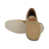 bugatti Chesley Sand  Premium Leather Comfort Slip-Ons Casual