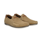 bugatti Chesley Sand  Premium Leather Comfort Slip-Ons Casual