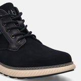 bugatti Dark Blue Suede High Top Sneakers