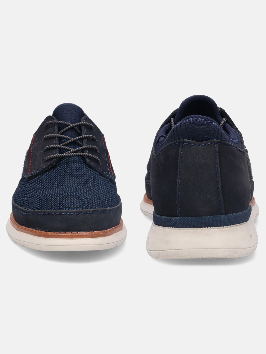 A blue Men's bugatti  Sneakers featuring a round toe plain toe, zero heels heel. Made from textile with a durable rubber outsole, this laces design offers both style and comfort.
