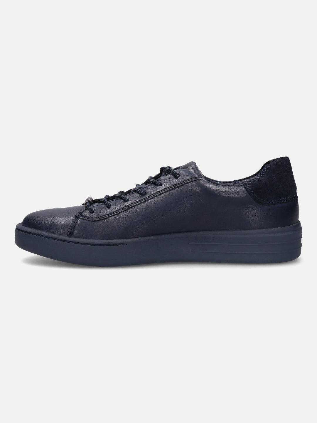 A blue Men's bugatti  Sneakers featuring a round toe plain toe, zero heels heel. Made from premium genuine leather with a durable tr outsole, this laces design offers both style and comfort.