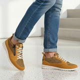 bugatti Palenque yellow  Premium Leather Comfort Sneakers