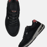 bugatti Parry black  Premium Leather Comfort Athileisure Sneakers