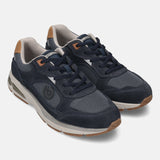 bugatti Parry dark blue  Premium Leather Comfort Athileisure Sneakers