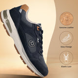 bugatti Parry dark blue  Premium Leather Comfort Athileisure Sneakers