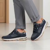 bugatti Parry dark blue  Premium Leather Comfort Athileisure Sneakers